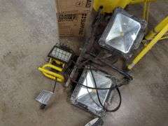 Assorted Lighting and Cleaning Supplies Lot
