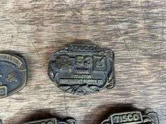 (5) TISCO Belt Buckles