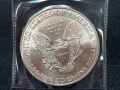 (2) 1995 $1 American Silver Eagle
