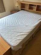 Bed Frame/Headboard/Bench and contents - Headboard is 66” W