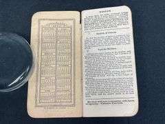 (2) 1892 Wm. Deering Notebook + IHC Postcard