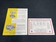(2) McCormick-Deering W-30 Tractor Sales Literature