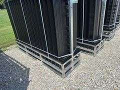 Powder Coated Steel Site Fence 8 X 6 Ft