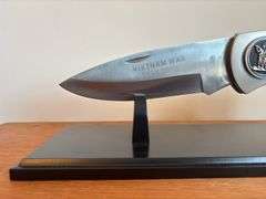 Giant Vietnam War Pocket Knife on Stand