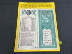1922 John Deere Tractor Disc Plows Sales Literature