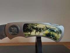 Giant Vietnam War Pocket Knife on Stand