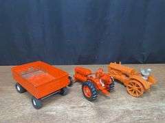 (3) 1/16 AC Tractors + Wagon