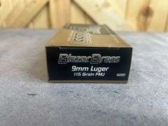 6 Boxes Blazer 115 Gr. FMJ 9mm