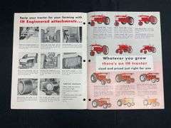(2) IH 560 + 660 Tractor Sales Literature