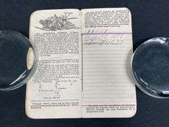 (2) 1892 Wm. Deering Notebook + IHC Postcard