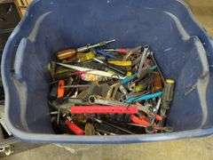 Husky Toolbox with Assorted Tools Lot