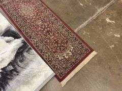 3 Decorative Rugs White, Tan, & Red