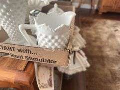 Assorted Milk Glass