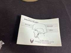 (2)-US PASGT Ballistic Helmets w/Chinstraps