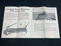 (2) John Deere Disk Tillers Sales Literature + Manual