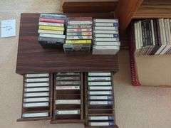 CD Tower with CD'S And Tape Cassettes - Classics