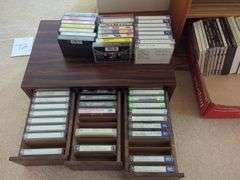 CD Tower with CD'S And Tape Cassettes - Classics