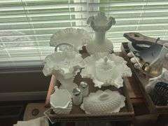 Assorted Milk Glass