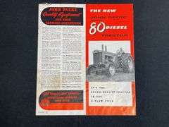 1955 John Deere 80 Diesel Sales Literature