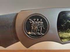 Giant Vietnam War Pocket Knife on Stand