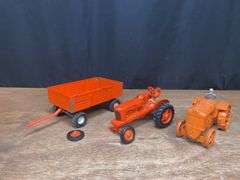 (3) 1/16 AC Tractors + Wagon