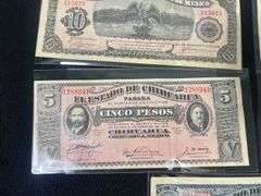 Mexican paper Currency