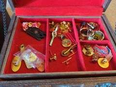 Jewelry Boxes Lot - Cufflinks and Pins
