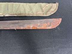 (2)-US Military Ontario Knife Co. Machetes
