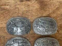 (5) Hesston Rodeo Belt Buckles