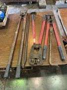 (2) Bolt Cutters, Crimper, & (2) Pry Bars