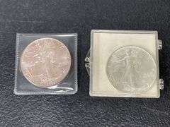 1986 & 1987 $1 American Silver Eagle