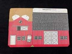 (3) 1/16 IH Cardboard Barn Ertl