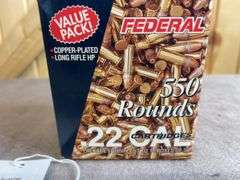 550 Rounds Federal .22 LR HP