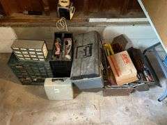 Assorted Tool Boxes and Tools