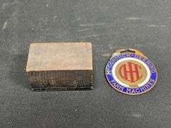 (2) IHC McCormick-Deering Watch Fob + Printers Block