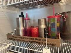 Assorted Cups, Pot, & Roasting Pan