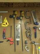 Peg Board Contents - Quick-Grip Vise's/Clamps/and More