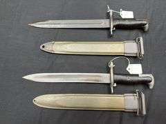 (2)-US Model 1905E1 PAL Bayonets w/Scabbards