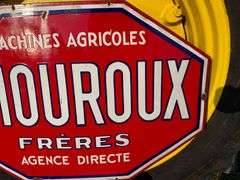French Amoroux Bros Ag Machines Sign