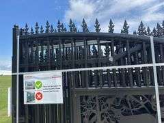Metal Farm Driveway Gate 7 X 20 Ft 2 Pieces