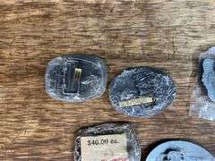 (6) Hesston Rodeo Belt Buckles