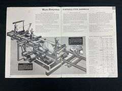 (2) Montgomery Ward Saw Mills Sales Literature + Price List