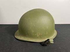 US Military Helmet w/Shell Liner & Chinstrap