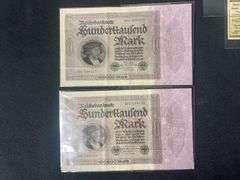 Lot of Early German Bank Notes