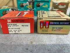 14 Boxes Silver Bear & Brown Bear, Hornady & Wolf  9mm Makarov  & Misc