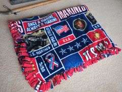US Marines Lot - Art/Cane/Semper Fi Box / Plaque