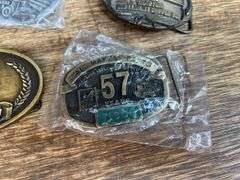 (6) TISCO Belt Buckles