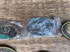 (6) TISCO Belt Buckles