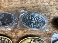 (6) TISCO Belt Buckles