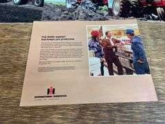 (6) IH Tractor Sales Literature